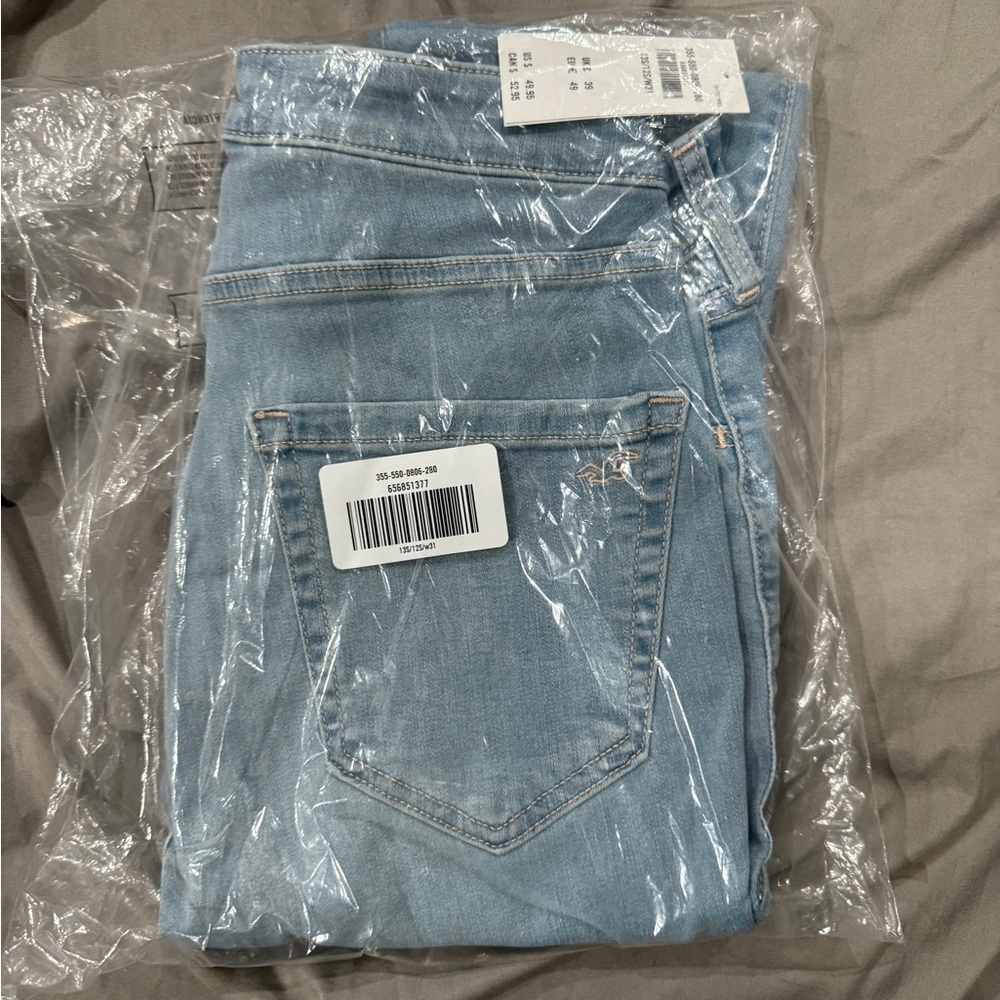 Hollister Women's Light Blue Jean Leggings